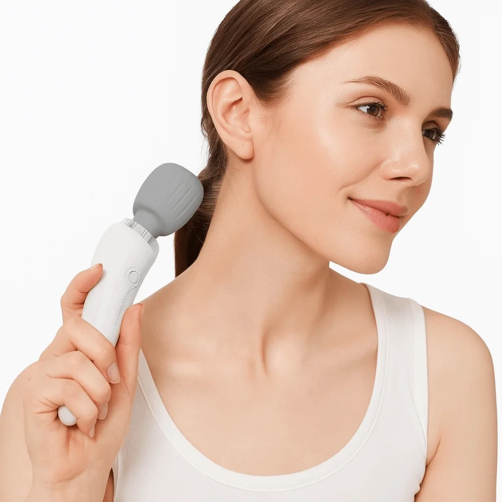 

Portable Electric Massage Stick USB Rechargeable High-Frequency Vibration Handheld Massage Device Adjustable Quiet Operation