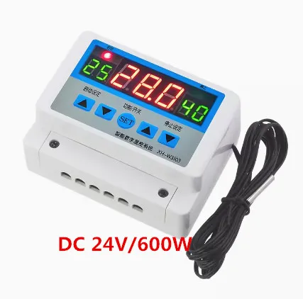 XH-W3103 Digital Temperature Controller 220V Max 5000W Digital Thermostat 30A -19 to 99℃ Temperature Controller Switch LCD