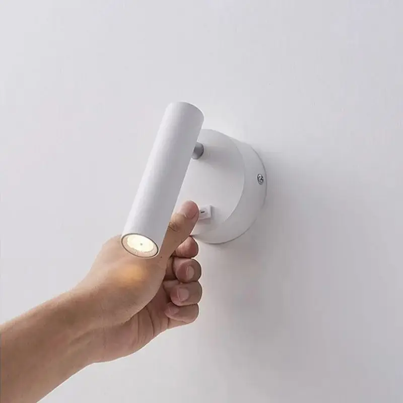 

Modern LED Wall Lamp Reading Light Minimalist 3W Spotlight Indoor Hotel Night Light Decor For Living Room Bedroom Bedside Sconce