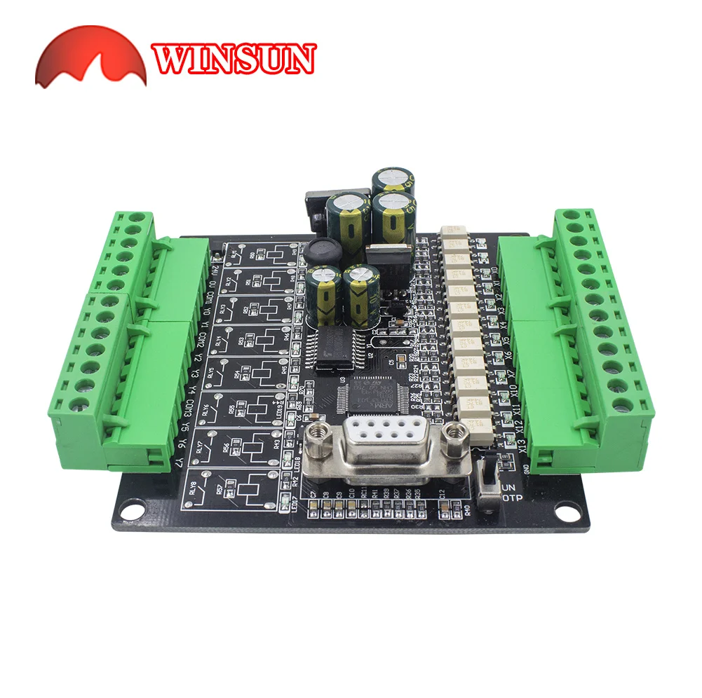 Logic Automation Board FX1N-20MT Transistor output Control board DC24V Power with Shell and Base