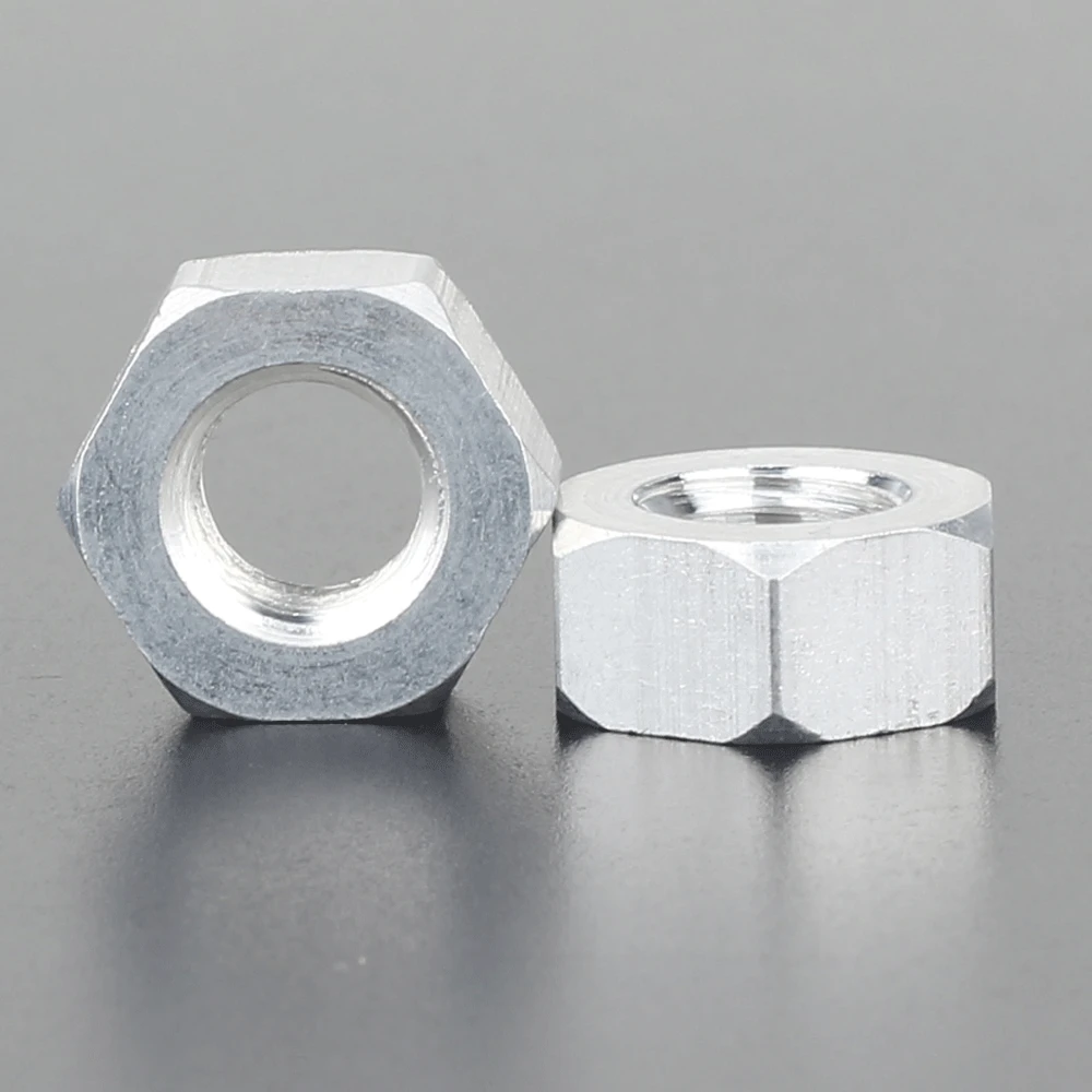 M2 M3 M4 M5 M6 M8 M10 M12 M16 M20 M22 M24 6061 Aluminium Legierung Hex Mutter Aluminium Schraube Kappe mutter – Detail 2