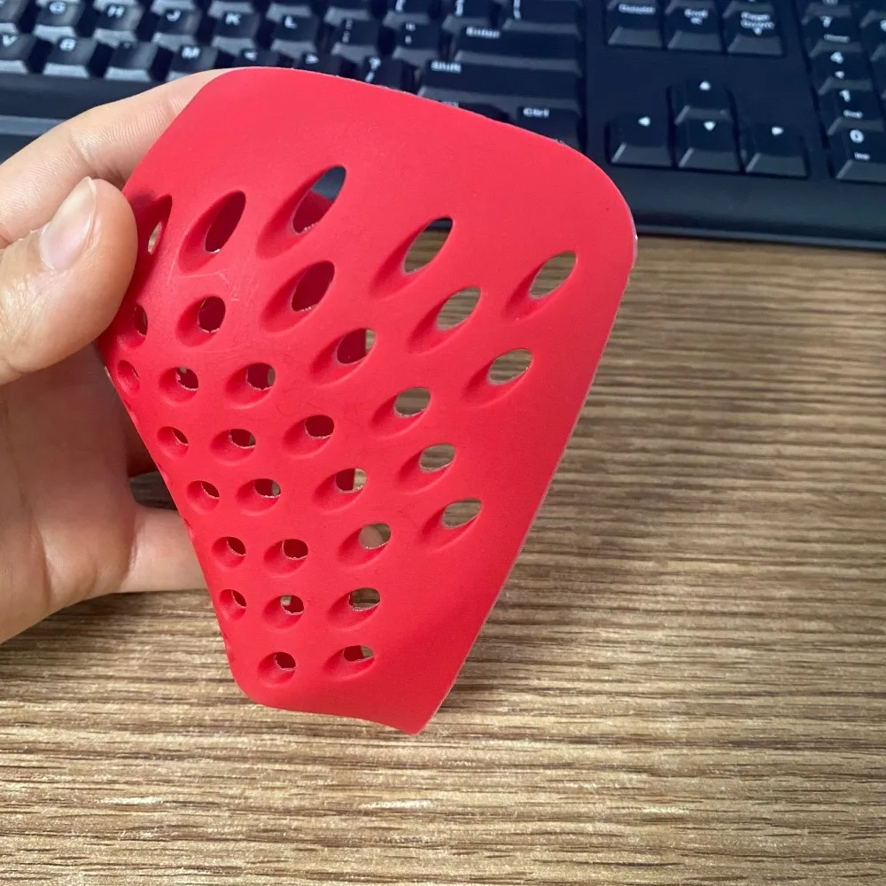 Silicone Face Shell para Halloween Role Play, Preto Cosplay Props, Capa Vermelha Faceshell