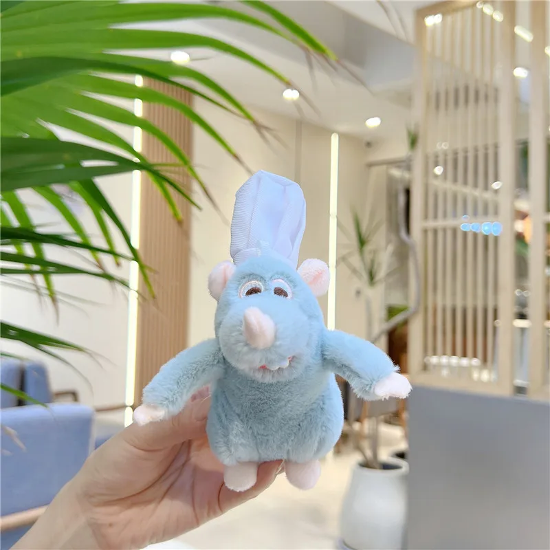 

Disney Ratatouille Plush Keychain New Cartoon Cute Plush Toy Backpack Keychain Kawaii Hanging Car Decoration Creative Girl Gifts