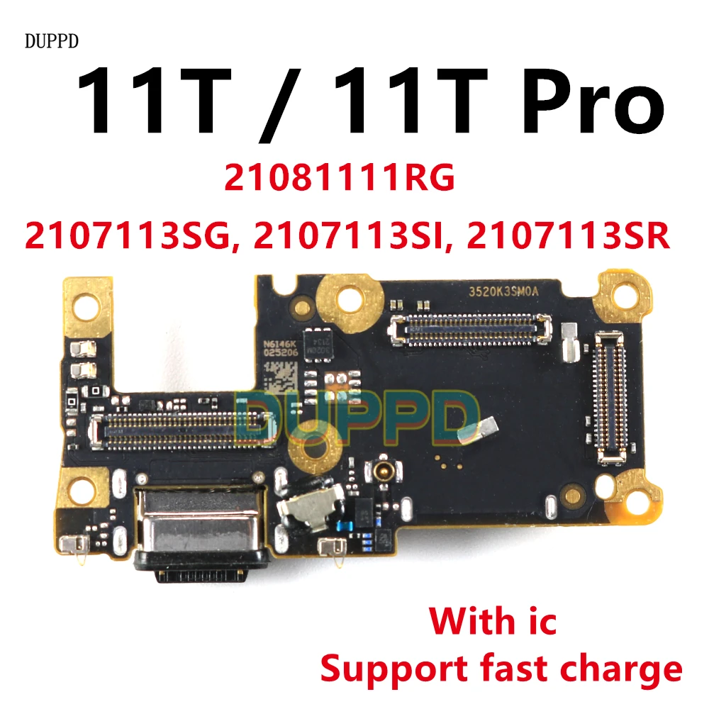 For Xiaomi Mi 11T/ 11T Pro 11TPro USB Charger Port Jack Dock Connector Charging Board Flex Cable Microphone