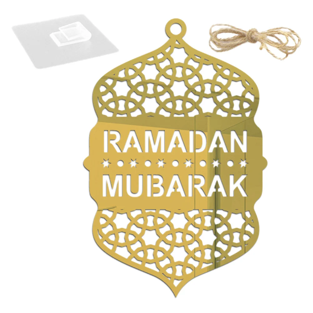 873 قطعة زخرفة معلقة من الأكريليك على الطراز العرقي ديكور عيد مبارك لوازم حفلات رمضان مهرجان ديكور المنزل قلادة مجوفة