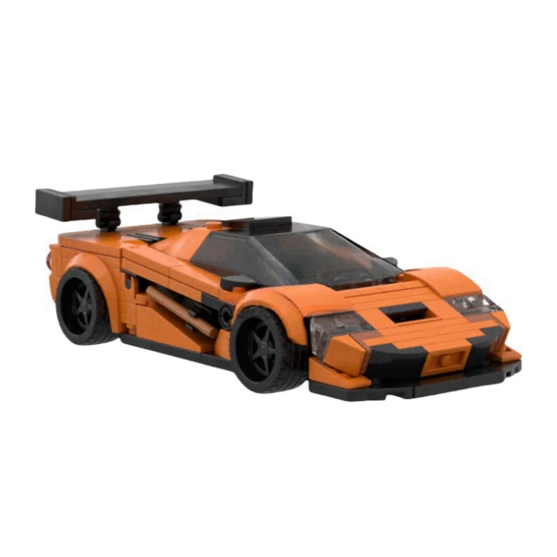 

MOC building blocks Toy Orange Sports Car Model 317pcs small particle assembly toy Creative holiday gift Boy birthday set