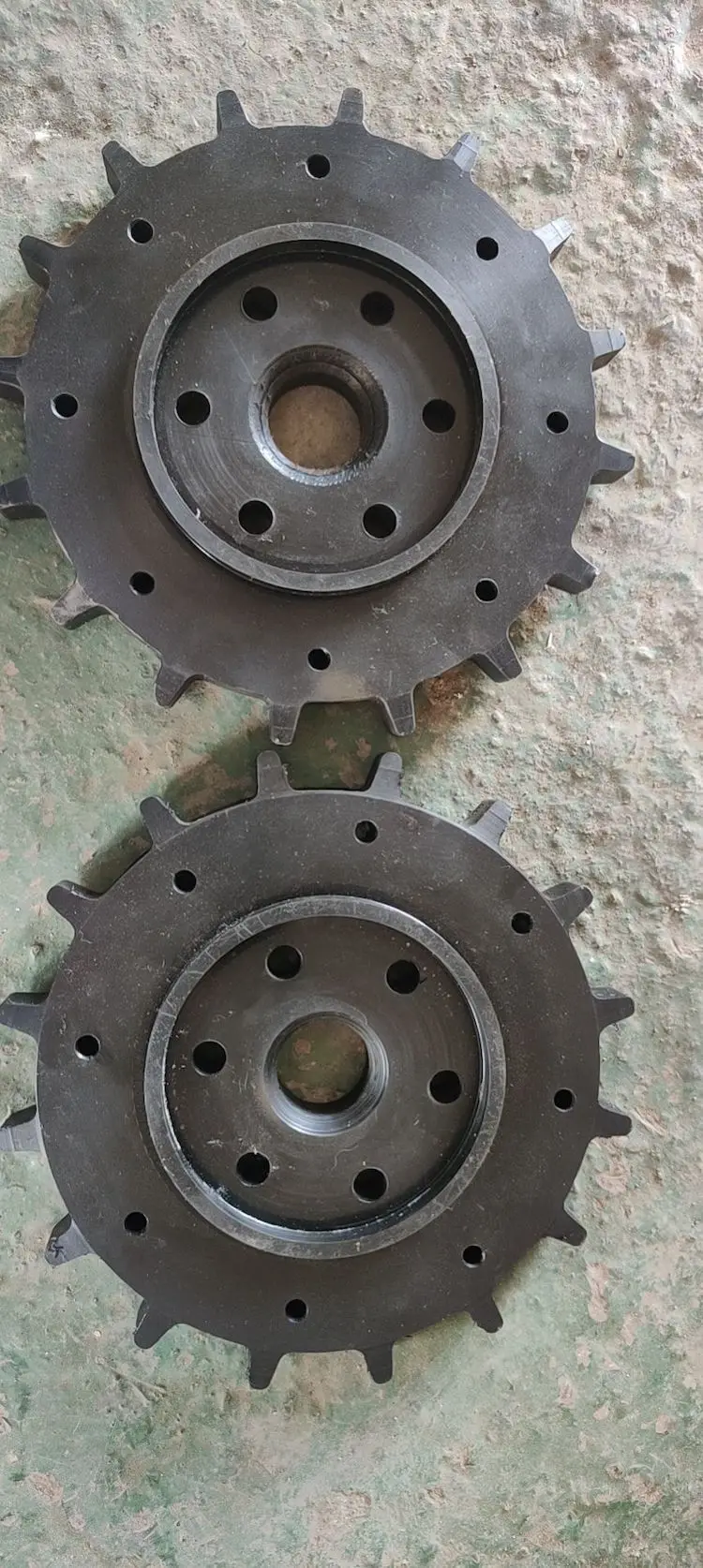 robot spare parts motor sprockets supporting wheels parts small rubber track for tracked chassis undercarriage