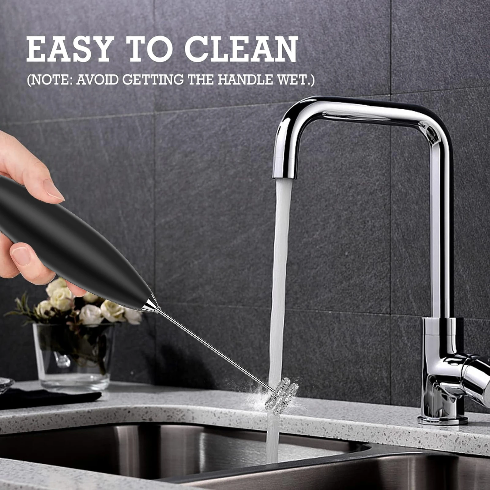 휴대용 강력 우유 거품기 주방용 커피 라떼 카푸치노 말차 선물용