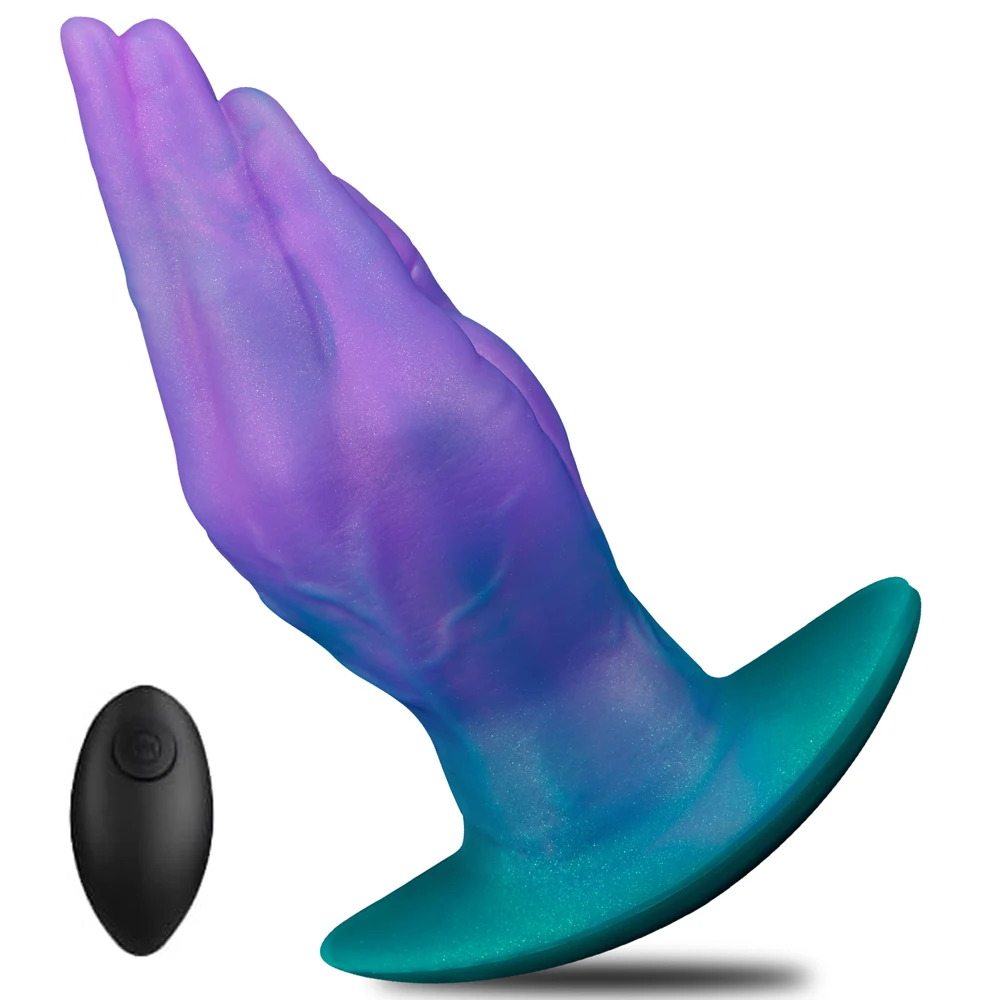 Wearable Fist Butt Plug Remote Vibrator Dildo Finger Vagina Anal Massage G-Spot Stimulation Adult Sex Toys Masturbator Fisting