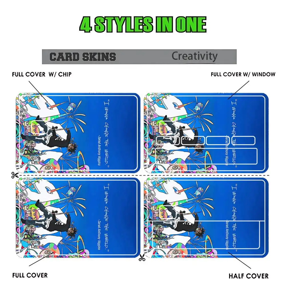 Empty Out Your Pockets W-WRLD Stickers Credit Visa Debit Bank Charge Card Bus Metro Waterproof Sticker Decal Decoration