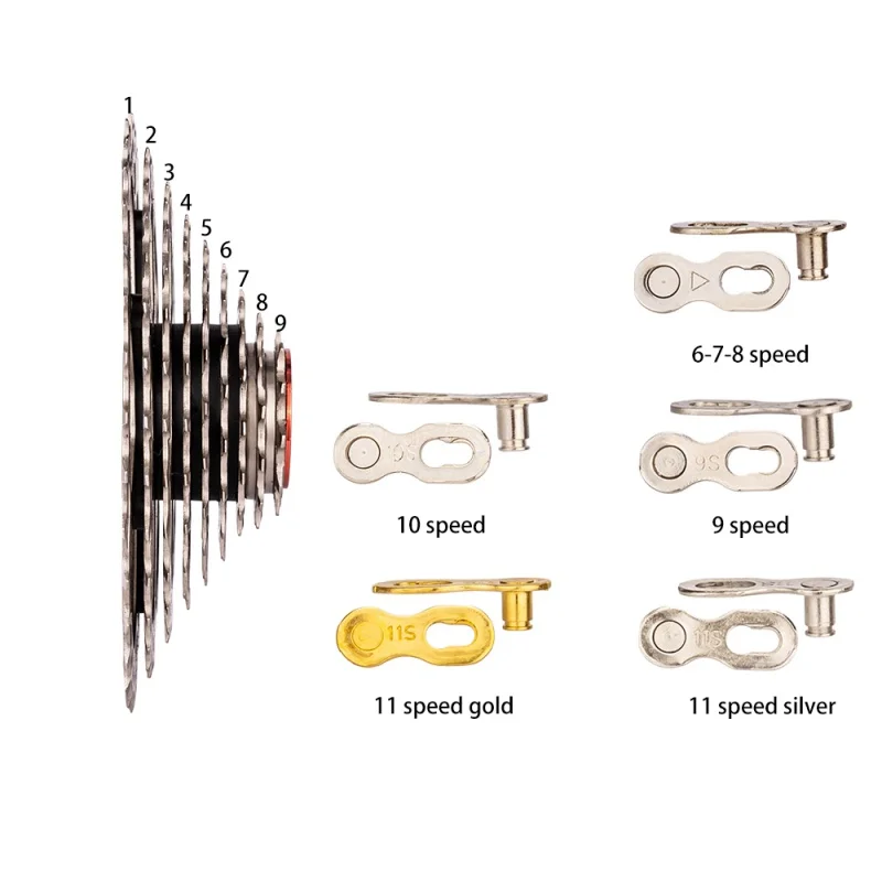 ZTTO Bicycle Chain Master Link Power Missing Quick Link Connector 6/7/8/9/10/11/12 Speed for MTB Road Bike Accessory