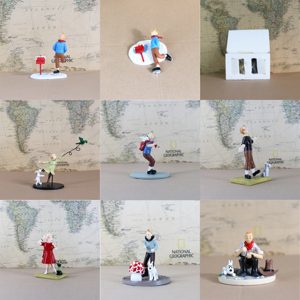 France Belgium Herge Comic Animation Les Aventures de Adventures Bianca Castafiore Statue Figure Model Toys Collection Gift