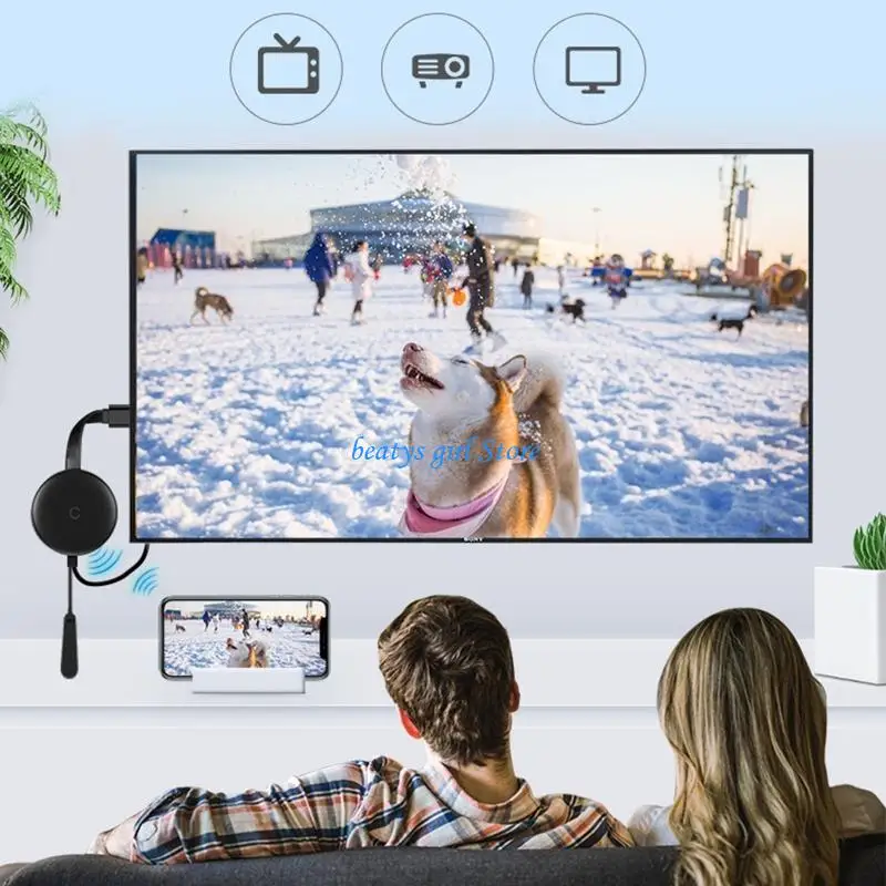 

C7AB 2 4G Wi-Fi ключ для отображения HDMI-совместимый ТВ-приставка 4K поддержка зеркального отображения экрана