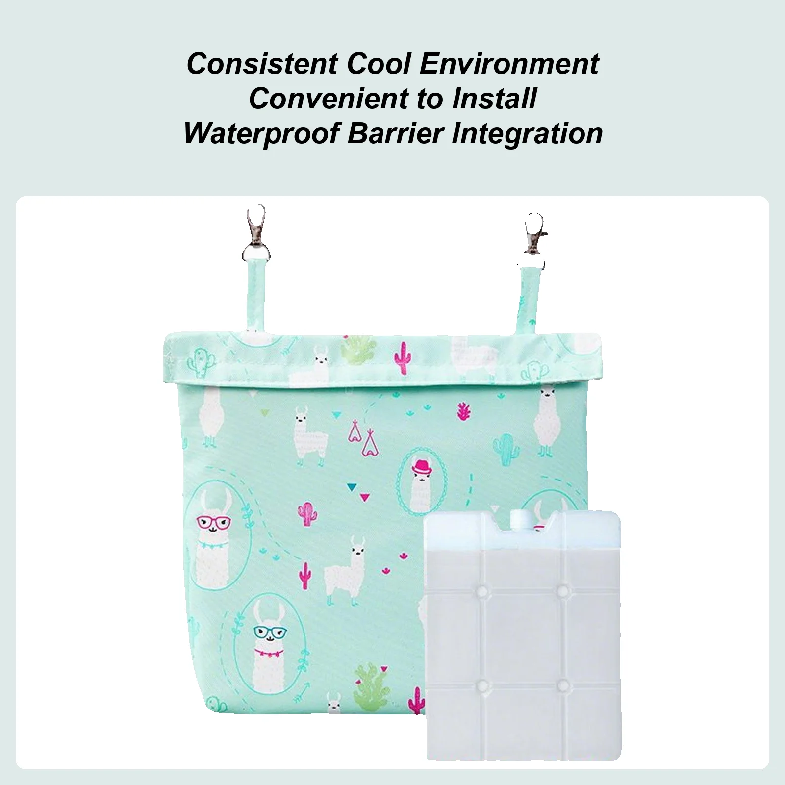 

Pet Cage Cooling Ice Pack Small Animal Cooling Plate Hangable Insulated Ice Packs for Bunnies Rodents Guinea Pigs Small Animals