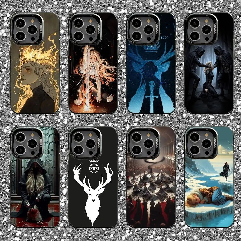 

Throne Of Glass Phone Case For iPhone 16,15,14,13,12,11,Pro,XS,Max,Plus,Mini,SE Black Candy Matte Shockproof Cover