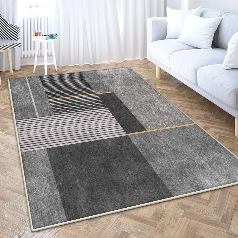Modern Geometric CARPET FOR LIVING ROOM Light Luxury Decoration Bedroom Easy Clean Rug 200x300 Large Area Lounge Antiskid Mats