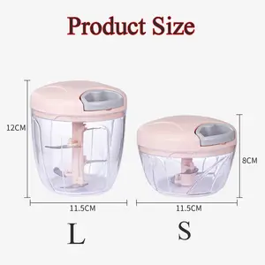 Mini hand pulling vegetable helicopter, chopper onion, ginger, peppers, vegetables 6 Main Sales Mini Crusher - №4