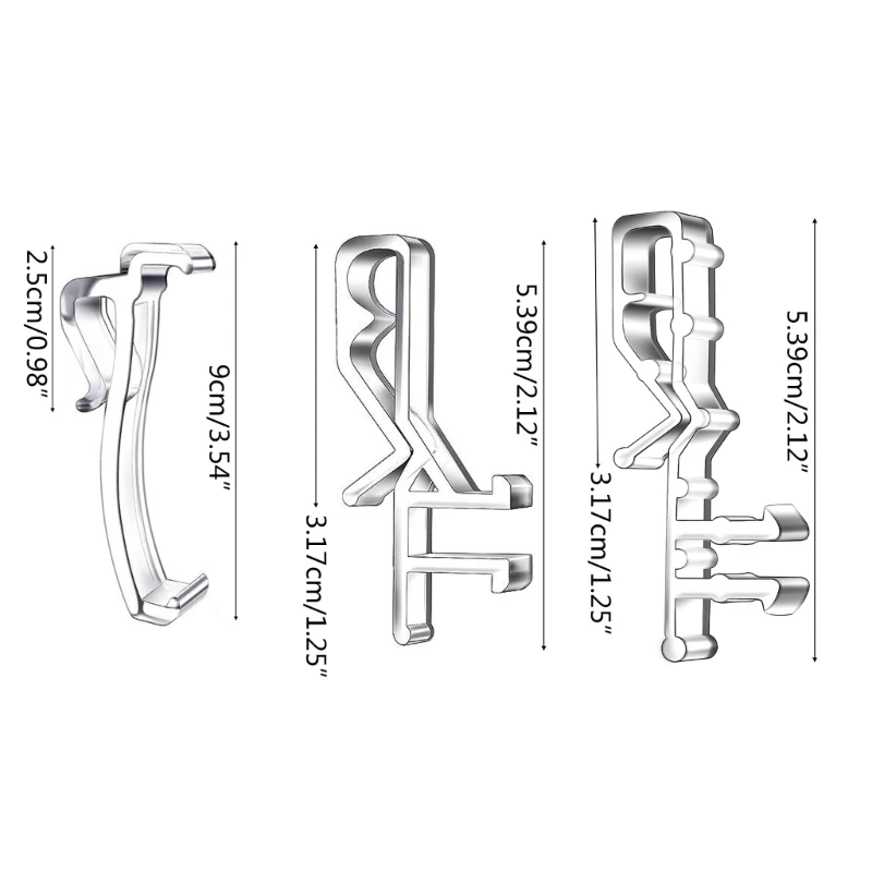 Valance 클립 18pcs 창 블라인드 Valance 수평 가짜 & 나무 블라인드 Dropship에 대 한 명확한 플라스틱 보이지 않는 리테이너 홀더 클립