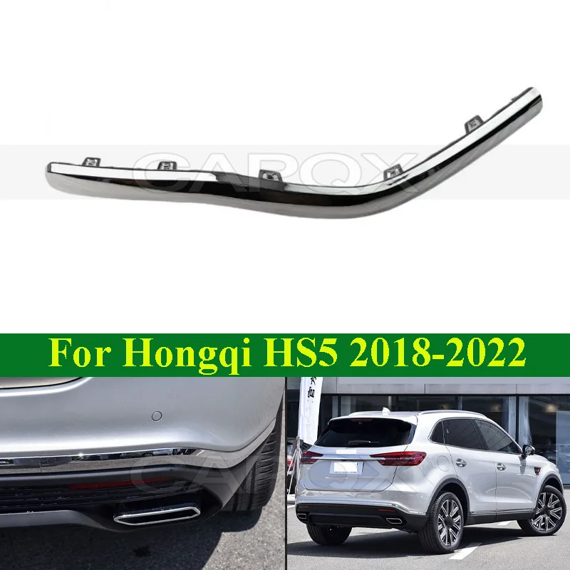 

CAPQX Chrome Rear Bumper Bright Strip For Hongqi HS5 2018-2022 Rear Bumper Decorative Bright Strip Rear Bumper Styling Mouldings