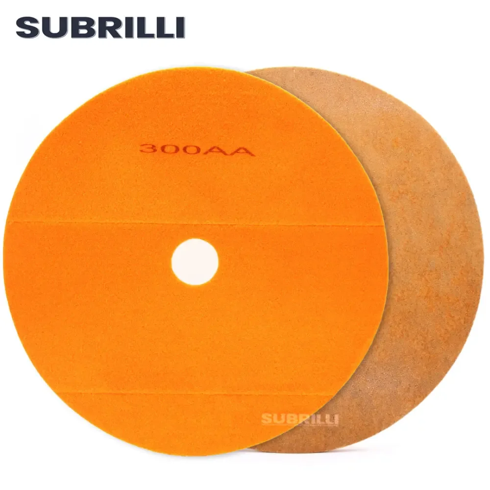 SUBRILLI 17 Inch Diamond Polishing Pads Sponge Disc For Stone Marble Granite Sanding Pads 7pieces/Set Buffing Wheel 450mm