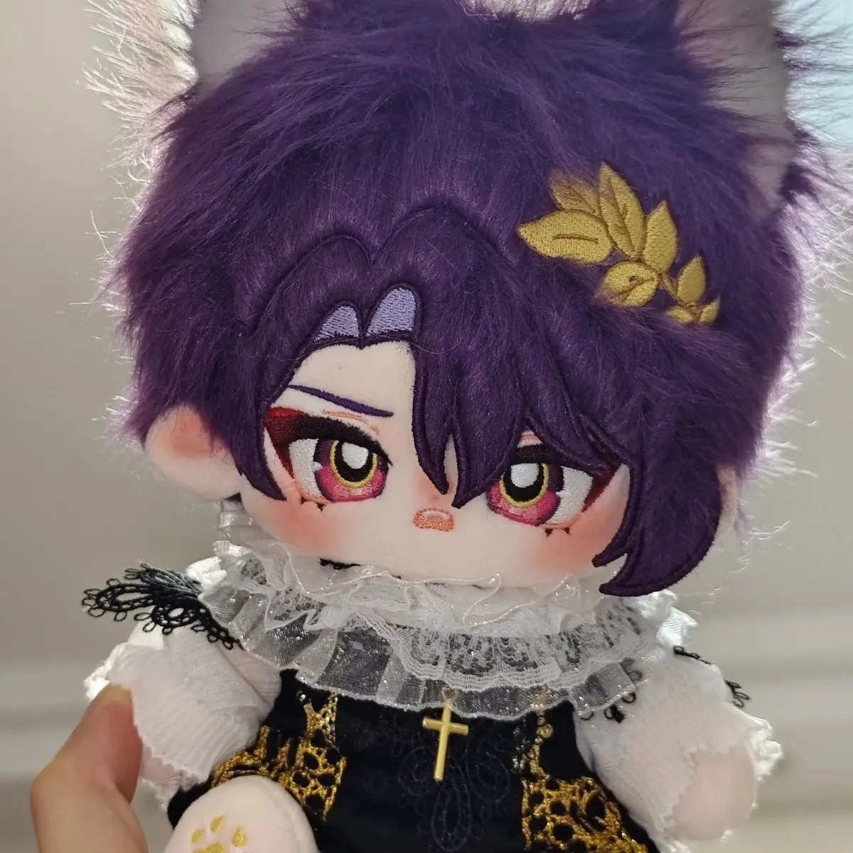 20cm Anime Game Honkai: Star Rail Kawaii Cosplay Cotton Doll Body Dr. Ratio Veiity Cartoon Soft Plushies Model Toy Figures Gift