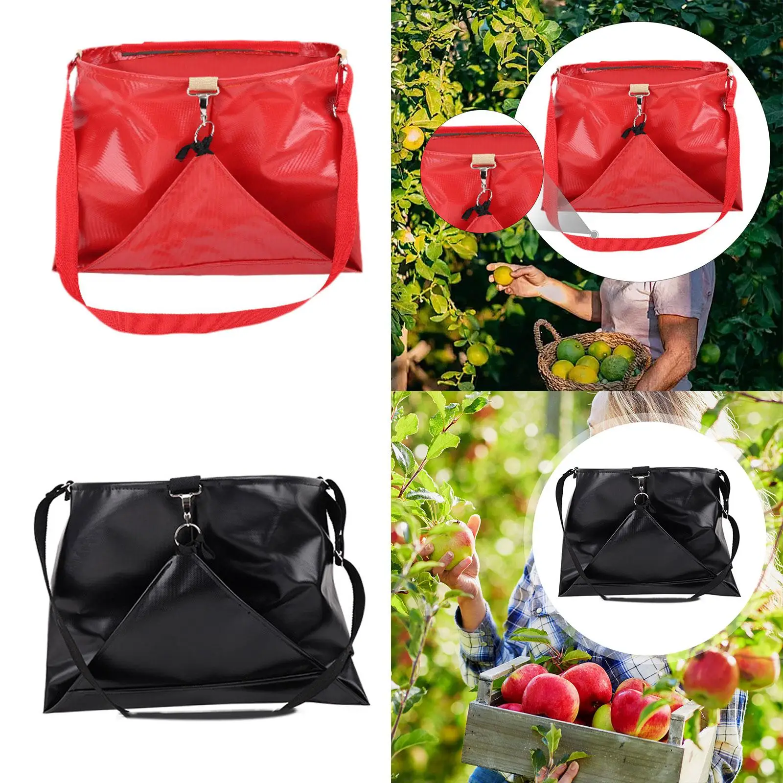 

Фартук для урожая, большая вместительная сумка для сбора фруктов, сетчатая ткань из ПВХ, садовый фартук, сумка для хранения овощных яиц