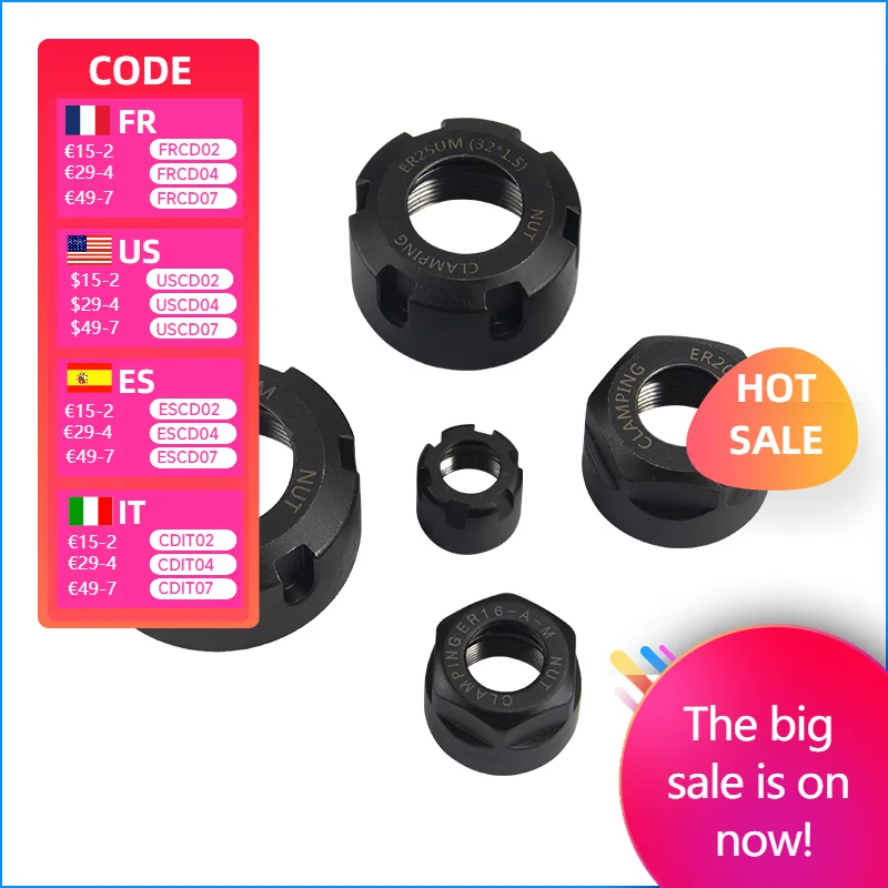5/10Pcs Er Nut ER8-…