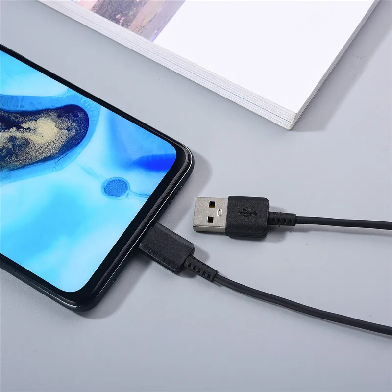 Samsung S10 USB Type C Fast Charging Cable 100CM Quick Charge Line for Galaxy S8 S9 Plus A55 A54 A53 A35 A34 A14 A13 Data Cord