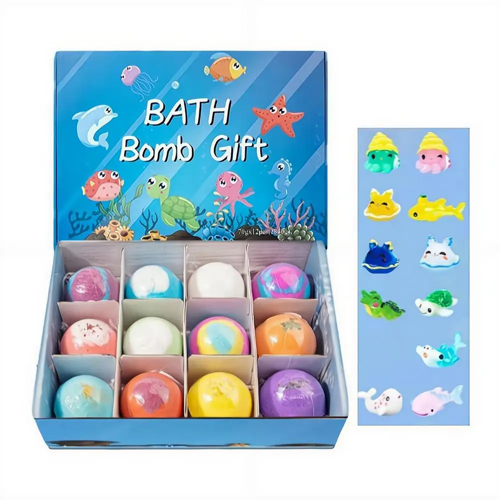 Children's Fizzy Bath Ball with Surprise Animal Toy, Fun & Relaxing Bath Time