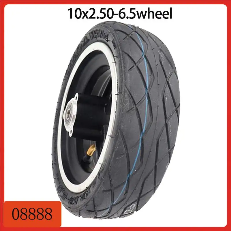 

Прочная 10-дюймовая шина для электросамоката 10x2.50-6.5 с защитой от проколов и вакуумной конструкцией колеса.