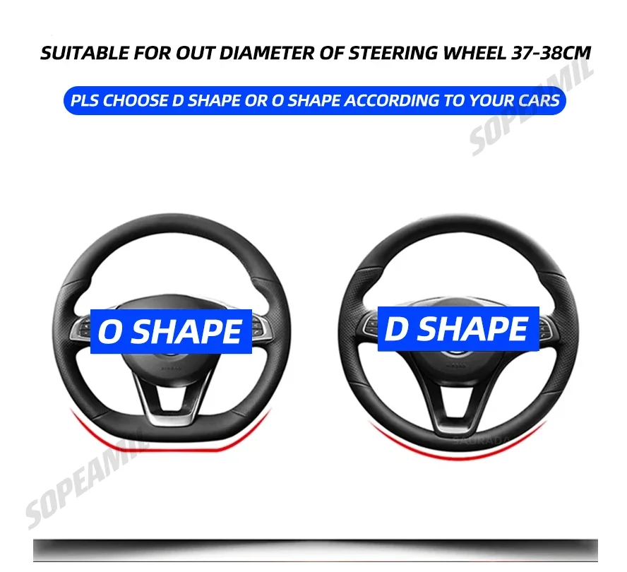 Car Steering Wheel Cover For Seat Leon 5F MK2 MK3 IBIZA Alhambra Arona Ateca Exeo Mii Tarraco Arosa Toledo Auto Accessories