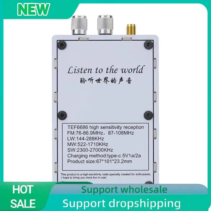 Solid DESHIBO MX711 Basic Version Mini Portable Full Band Radio With High Sensitivity TEF6686 Receiving Chip