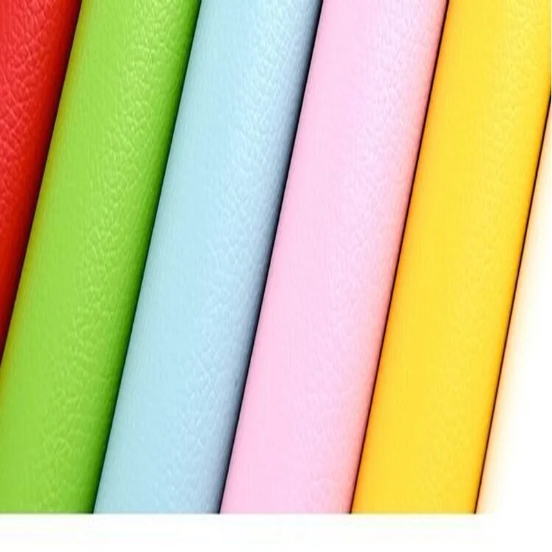 Self Adhesive Leather PU Material Thickened Wear-Resistant Lychee Pattern Sofa Repair Sticker Protective Film Artificial Leather