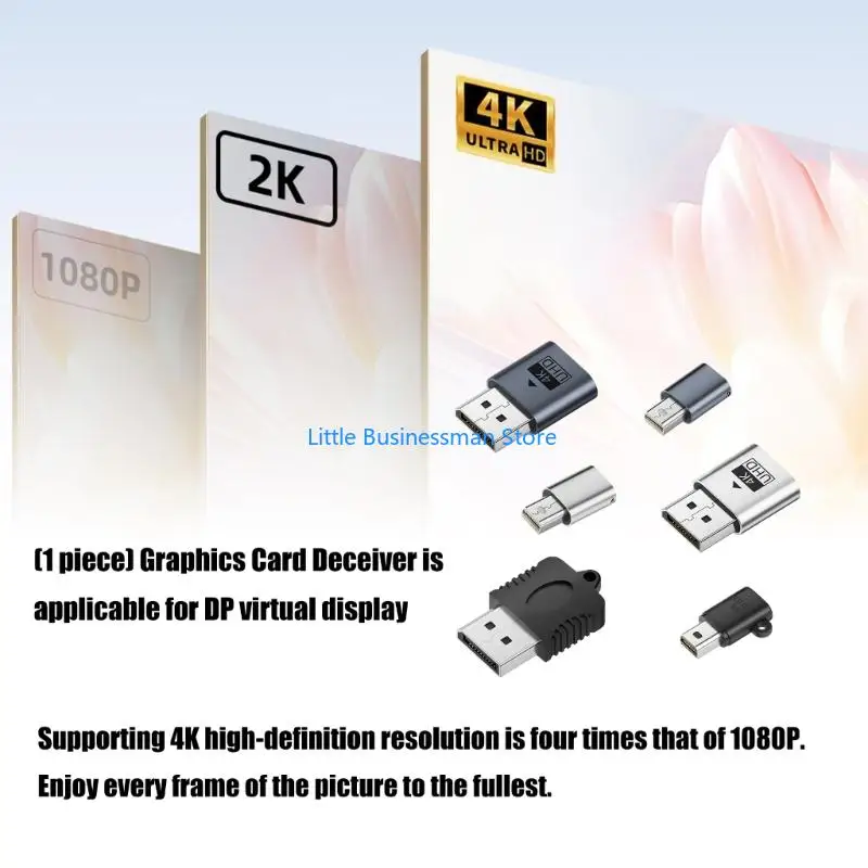 Easy To Use 4K  Display Emulator Virtual Display Link for Home M76A