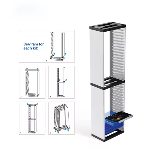 DOBE Game Storage Disk Holder for Switch PS4 ONES TP5-0519