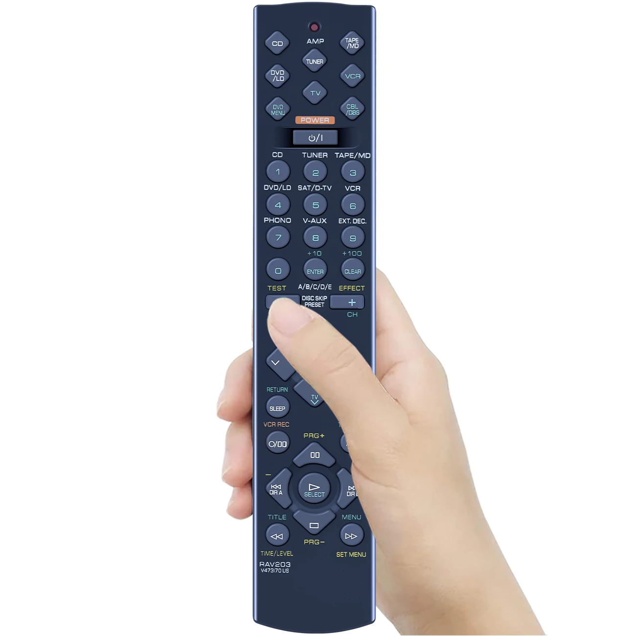 RAV203 V473170US Remote control for Yamaha AV Receiver Home Theater System RX-V496 HTR-5240 YHT-23 YHT-33 HTR-5240/RDS HTR-5240R