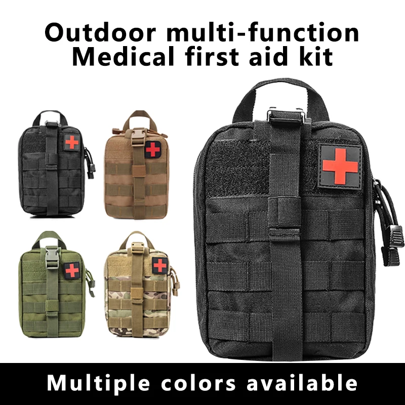 

First Aid Kit Medical EDC Pouch Tactical Outdoor Medical Bag Tourniquet Scissors Waist Bag Tactical Survival Bag