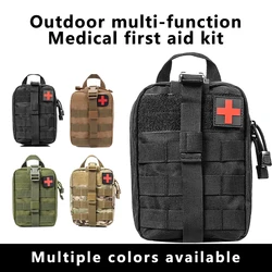 Kit de primeros auxilios médico EDC, bolsa médica táctica para exteriores, torniquete, tijeras, cintura, bolsa táctica de supervivencia