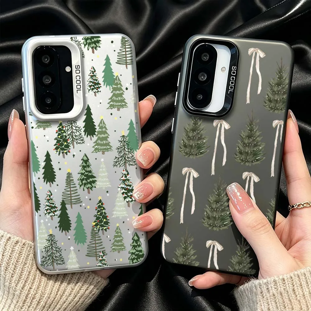 Christmas Tree Pattern Phone Case For Samsung Galaxy Note 20 A73 A72 A71 A56 A55 A54 A53 A52 A51 A50 A36 A35 A33 A32 A34 A31