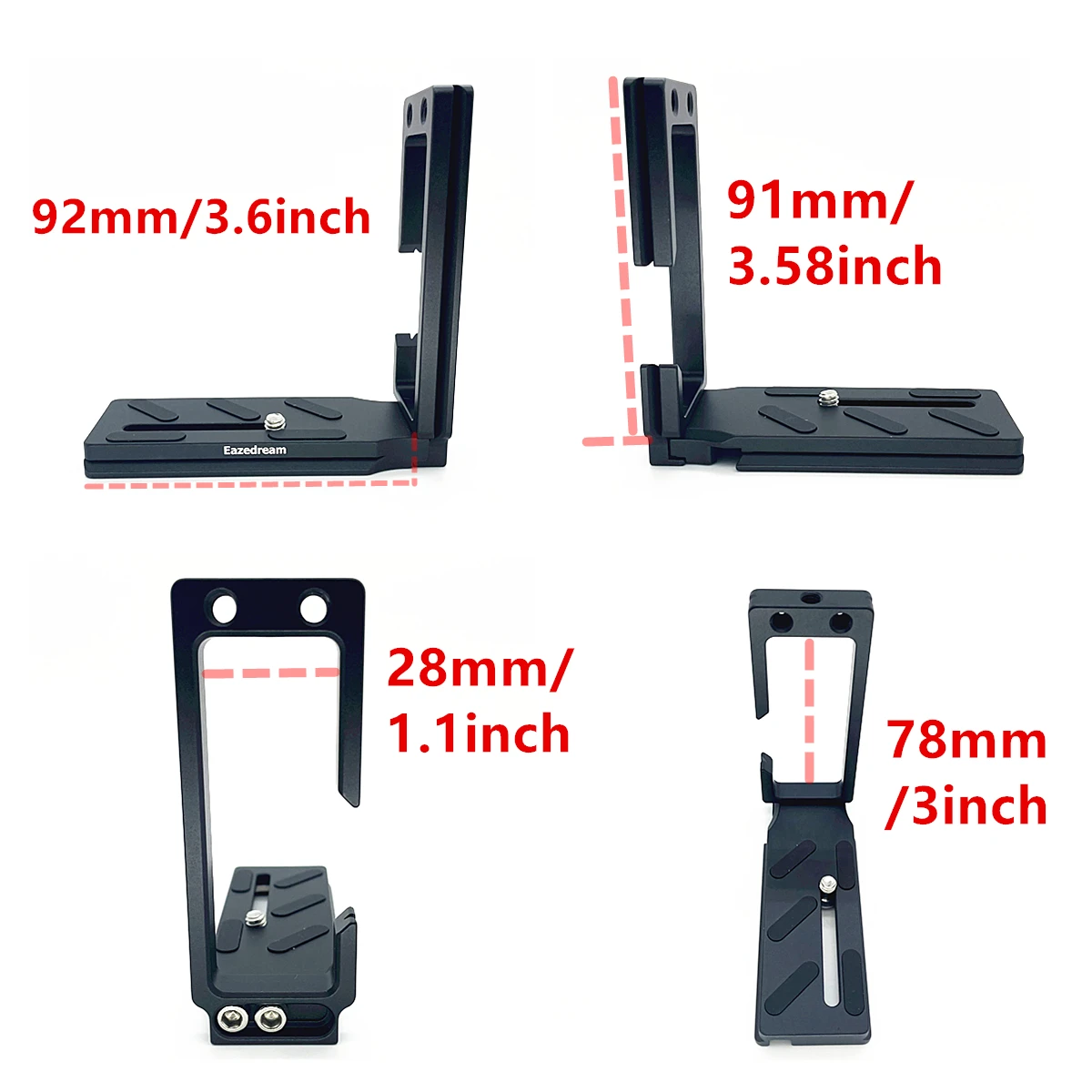 อเนกประสงค์อย่างแท้จริงขาตั้งกล้องแบบตั้งเร็วแบบ L สำหรับ Canon R7 R10 SONY A7R V Fuji XT5 X-H2S XH2 Nikon Z8กล้อง OM5 Z30