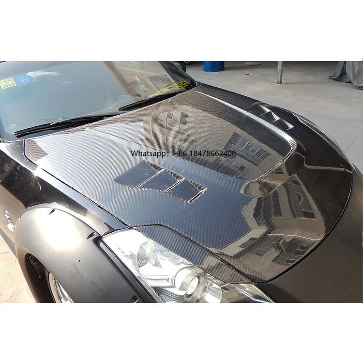 

BSDII Style Carbon Hood Bonnet B Grade Available for 350z