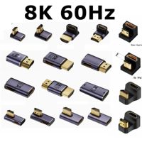 1Pc 8k 4K 120Hz 270 90 Degree Angled Adapter Mini Micro To HDMI-Compatible U Shape L Type HDMI Splitter Male to Female Converter