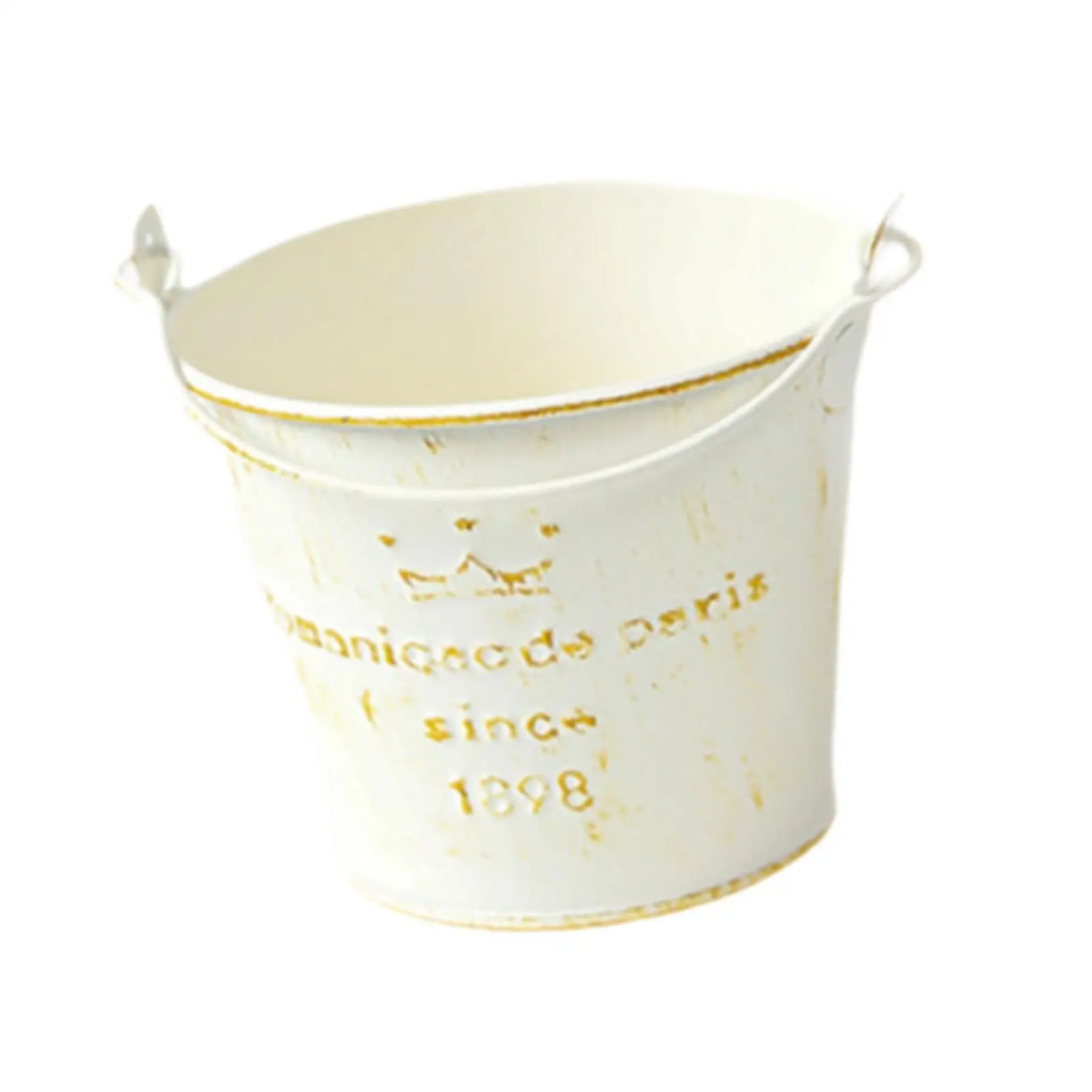 Metal Hanging Flower Pot Round Versatile Decorative Planter for Balcony