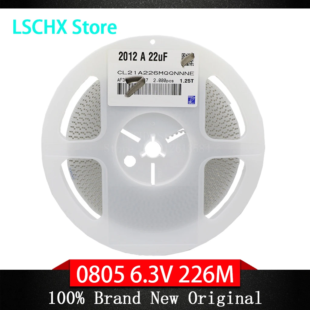 

2000pcs/Reel 0805 22uF 226 6.3V 10V 16V 25V X5R SMD Capacitor Original New