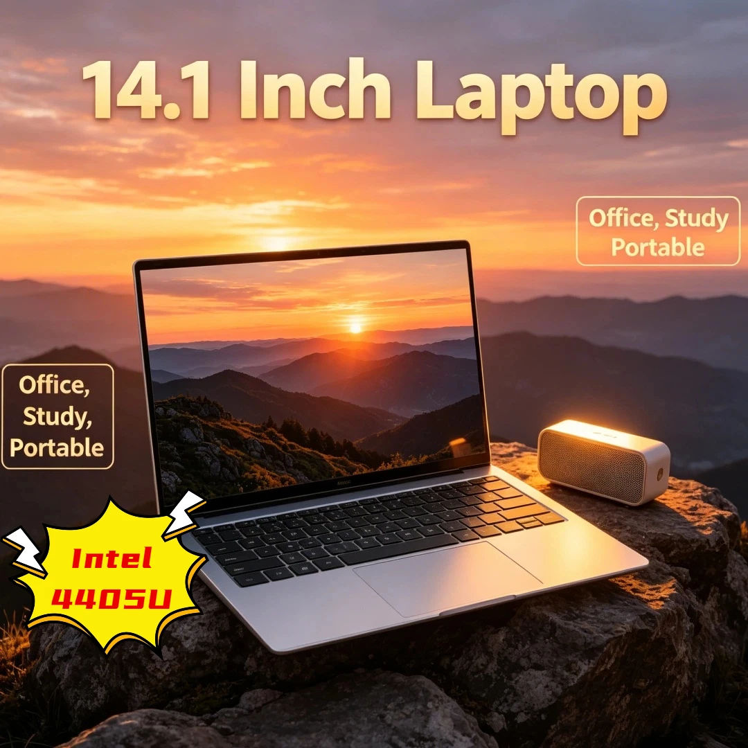 

Reliable Intel 4405U 14.1 Inch Ultra Thin Notebook 2026 New Win11 16GB 32GB RAM 2TB SSD Premium Portable Business Laptop