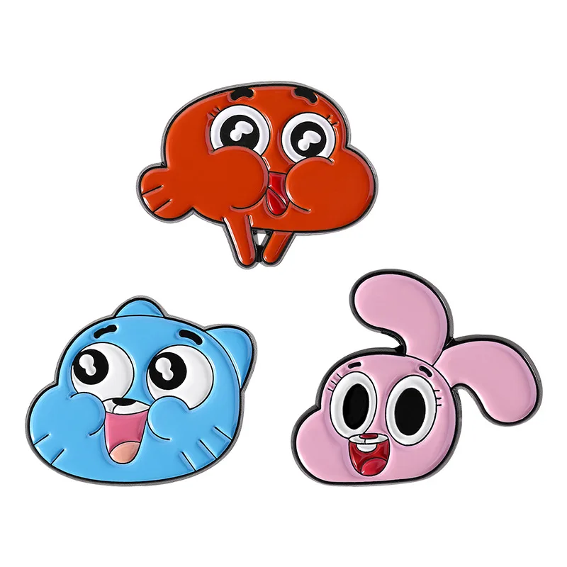 Enamel Pin Cartoon Animation Series Wonderful World Brooch Clothes Hat Pin Metal Accessories Jewelry Badge Pins for Backpacks