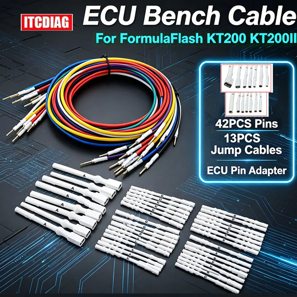 For KT200II Cable For KT200 Bench Cable ECU TCU Chip Tuning Programmer Multifunctional Pin Adapters Cable