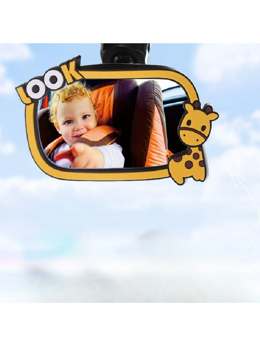 Car Rearview Mirror 360° Rotating Car Baby Rearview Mirror for Car Baby