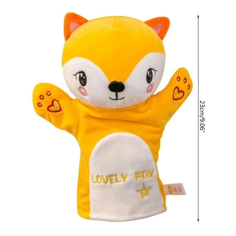 Marioneta mano animales para padres e hijos, marioneta dedo felpa, juguete educativo, 15UB