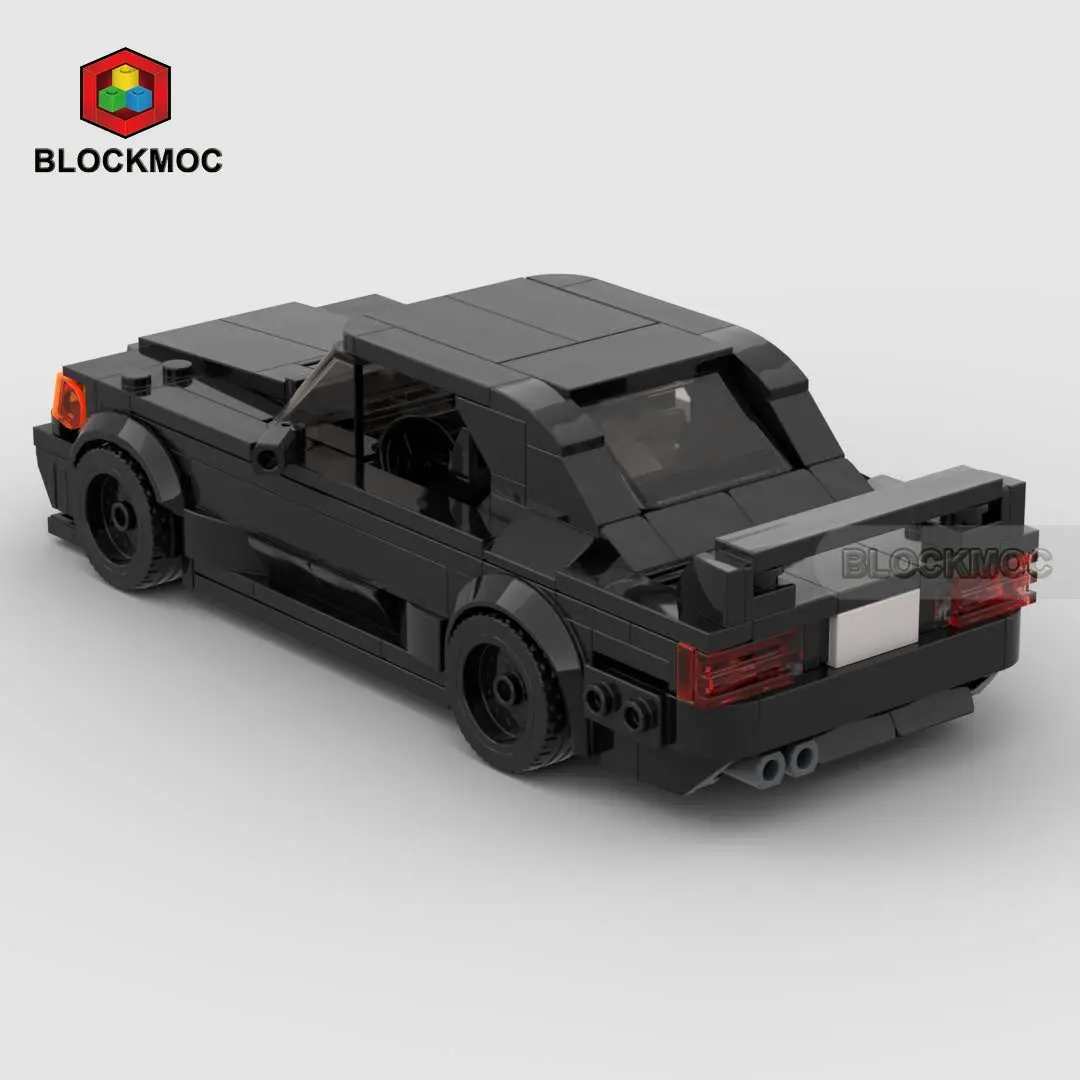 MOC Bausteine Rennwagen Bausatz DIY Bausteine Set Kinderspielzeug Kreative Geschenke für Jungen und Mädchen – Detail 2